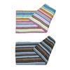 Bloomington Harmonia Twin Pack Multi Colour Stripes Polar Fleece Throw/Blanket 139 x 193 cm