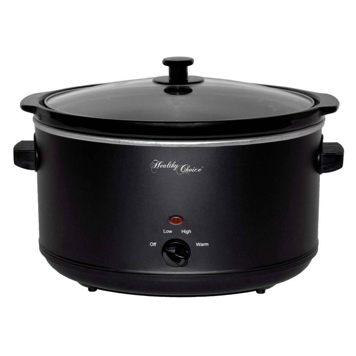 Healthy Choice 8L Slow Cooker (Black) Large Capacity Ceramic Pot, 300W