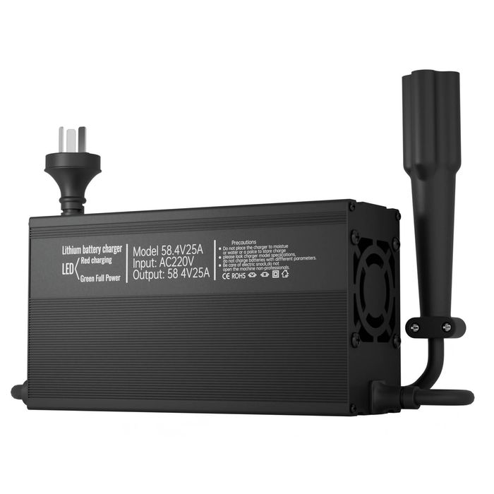 VoltX 48V 25A Golf Cart Lithium Battery Charger 1500W Fast Charge Auto Shut-Off for Yamaha G29