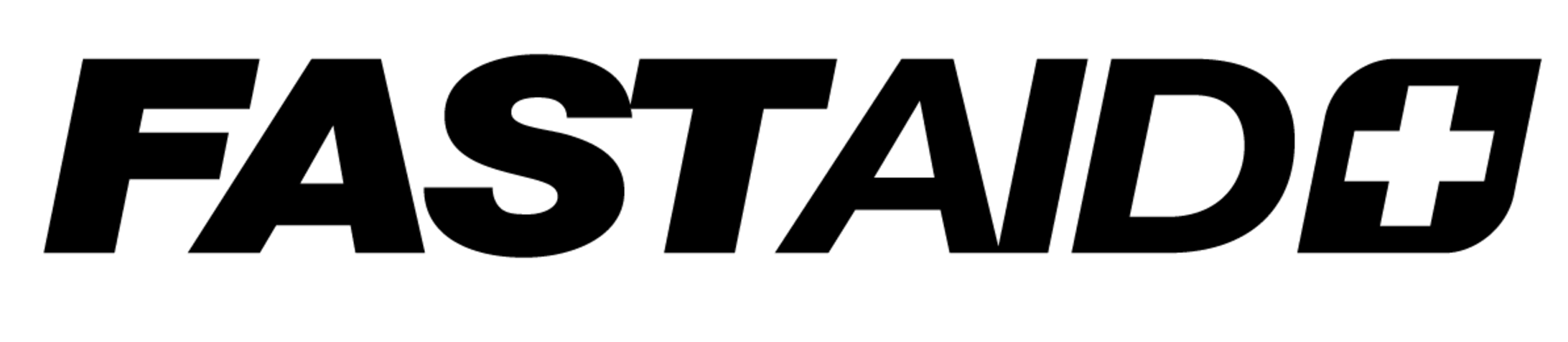 First aid logo in the black colourway