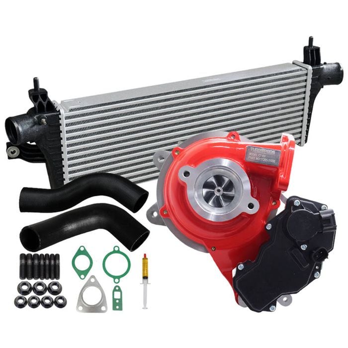 Gen1 High Flow Turbo Charger With 50mm Intercooler & Hoses For Toyota Fortuner 1gd-ftv 2.8l 2015-2020