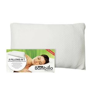 Bambillo 8-in-1 Sleeping Pillow Queen Rectangle - White