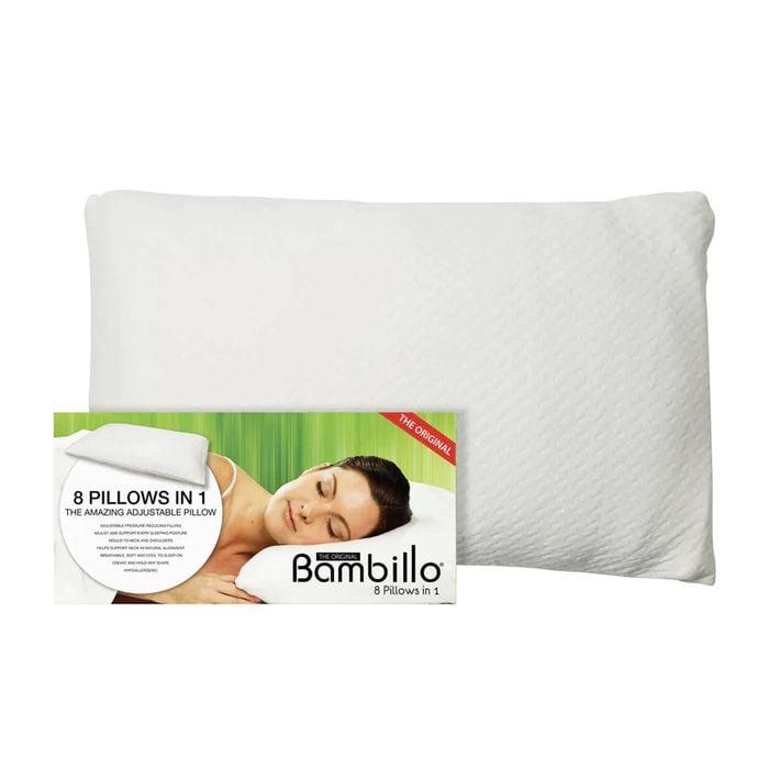 Bambillo 8-in-1 Sleeping Pillow Queen Rectangle - White
