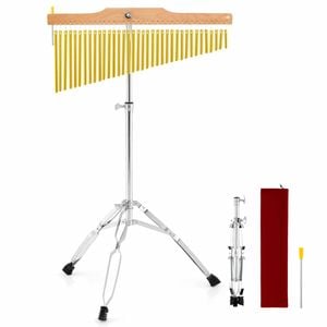 Costway 36-bar Wind Chimes Percussion Instrument Stand Bag Stick