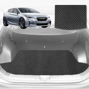6D Diamond Car Boot Mat for Subaru Impreza 2016-Current-Cargo Mat-Black-Outback GT
