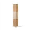 Luminea Agatha Metal Base Paper Rope Fabric Share Floor Light Lamp Khaki