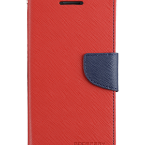 Fancy Diary Case For Iphone 13 - Red/navy