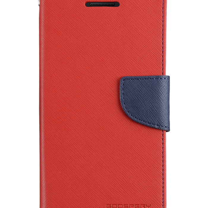 Fancy Diary Case For Iphone 13 - Red/navy