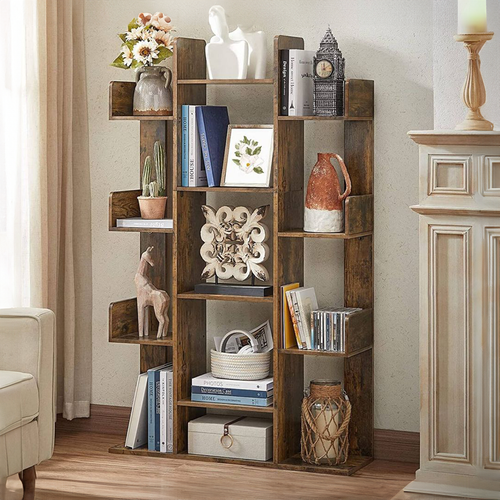 VASAGLE
  Tree-Shaped Bookcase with 13 Storage Shelves, Rounded Corners. I/N: 0402952