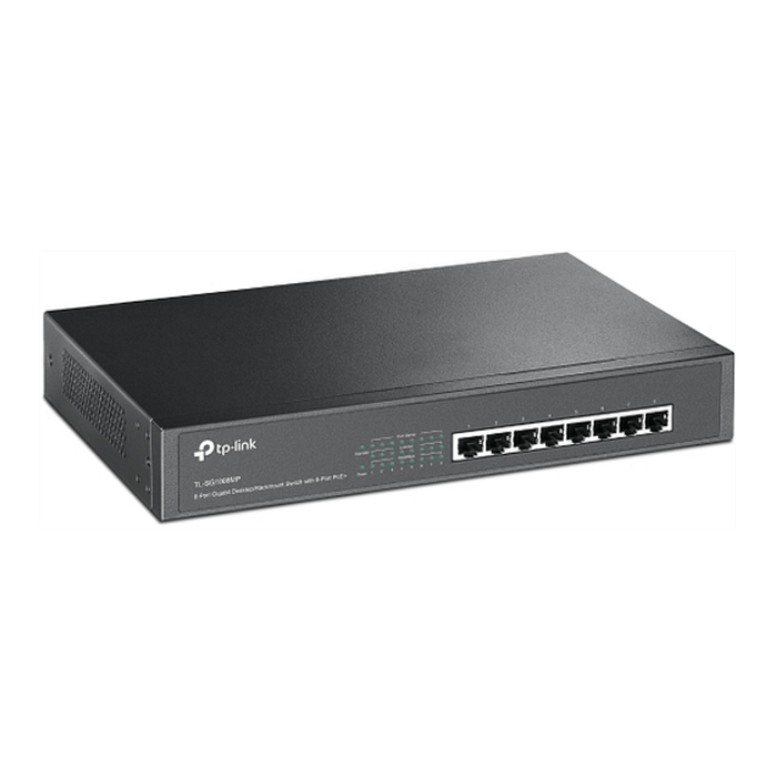 Tp-link Tl-sg1008mp 8-port Gigabit Desktop/rackmount Switch With 8-port Poe+
