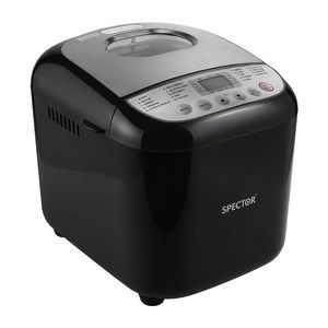 Spector 19-In-1 Automatic Bread Machine With Non Stick Pan For Home Baking Black
