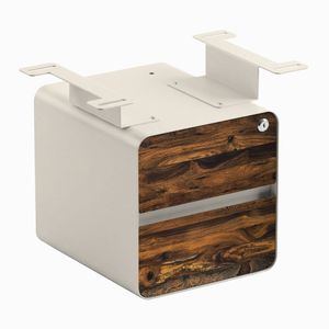 Desky Minimal Under Desk Cabinet Wheat Frame