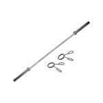 180cm 6 FT Chrome Olympic Barbell Bar 6 Foot Bar Weight & 2 Free Spring Collars