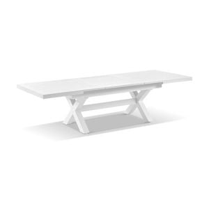 Austin Outdoor 2.2m - 3m Extension Aluminium Dining Table White