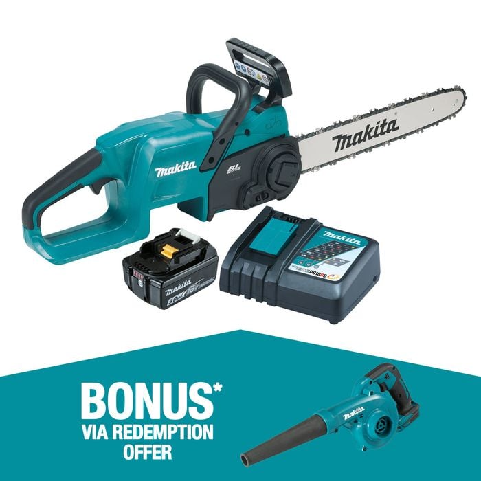 Makita 400mm 18V Brushless Chainsaw Kit DUC407RTX2