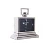 Ssh Collection Daniel & Ashley Small Table Clock With Square Black Face - Nickel