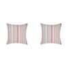 2PK Linen House 65x65cm Otillo Watermelon European Pillowcase