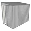 Build-a-Shed 1.5 x 2.3 x 2m Sliding Door Tunnel Shed - Zinc