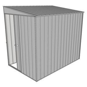 Build-a-Shed 1.5 x 2.3 x 2m Sliding Door Tunnel Shed - Zinc