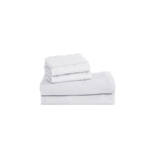 2000TC Ultra Soft King Fitted Sheet Set- White