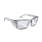 Bolle Safety Crystal Frame Clear Lens Platinum Safety Glasses