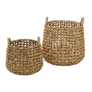 Amalfi Anguila Woven Basket Set Of 2 Natural