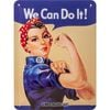 Nostalgic Art 15x20cm Small Wall Hanging Metal Sign We Can Do It
