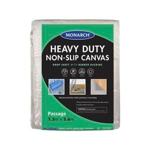 Monarch 1.5 x 3.6m Heavy Duty Non-Slip Canvas Drop Sheet
