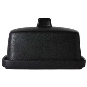 Maxwell & Williams Caviar Black Butter Dish Porcelain Elegant Durable