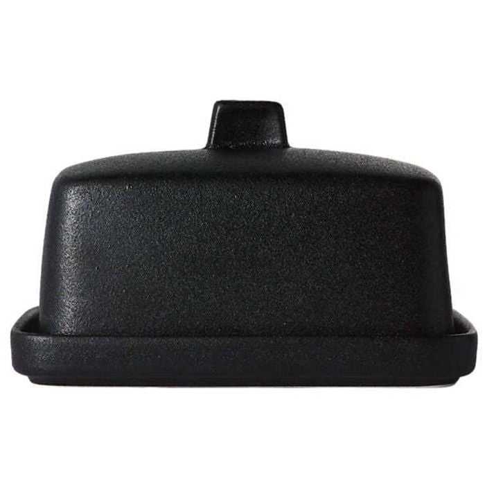 Maxwell & Williams Caviar Black Butter Dish Porcelain Elegant Durable