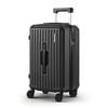 Wanderlite 20" Trunk Luggage Suitcase Travel Carry On TSA Lock Black