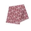 Tiling 175GSM Geometric Pattern Printed Polar Fleece Throw Rug 120 x 150cm Dusty Rose