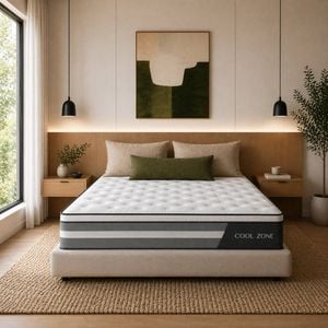 Royal Comfort Cool Zone Euro Top Pocket Spring Mattress 30cm Tencel White Single