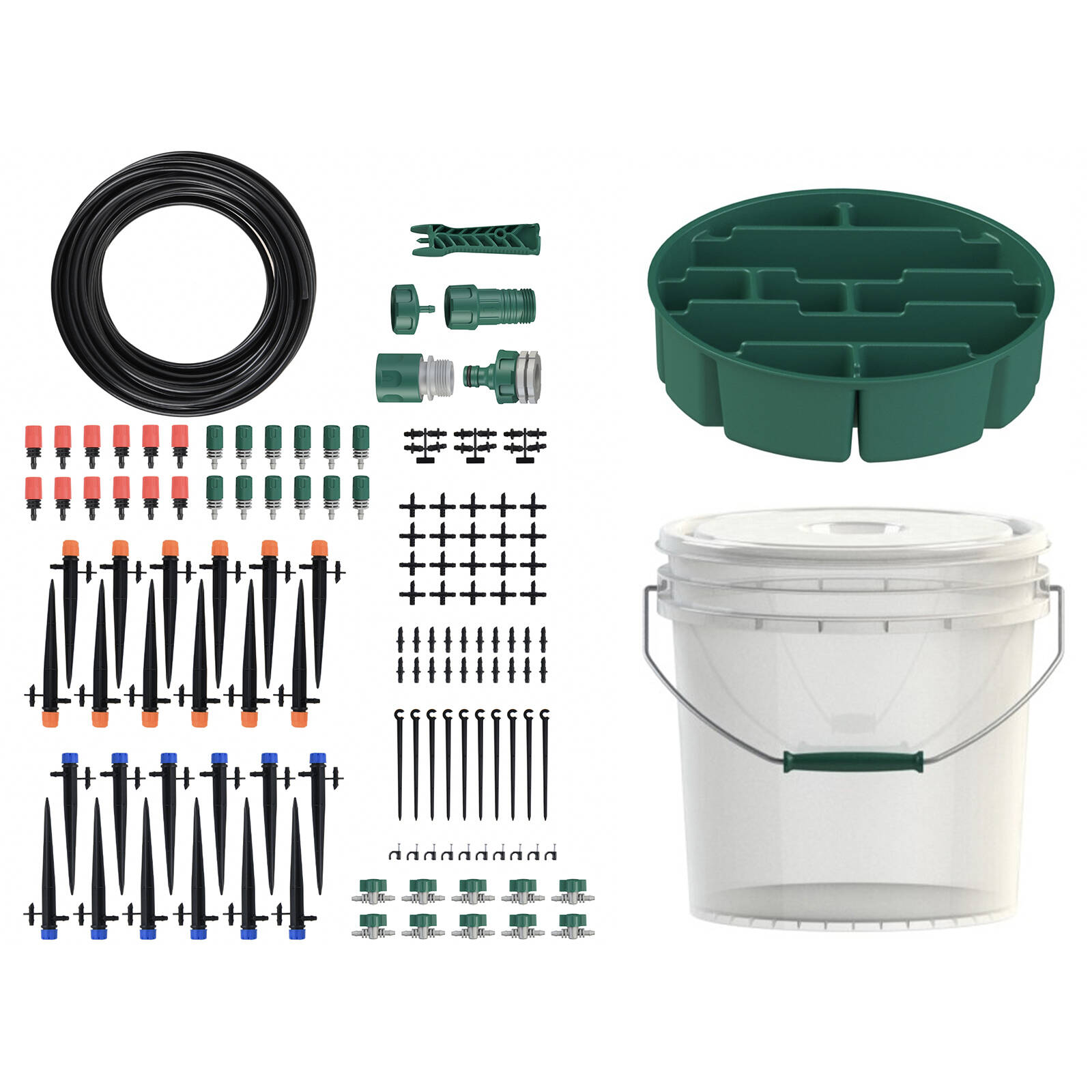 Garden Basics Drip Irrigation Kit with Storage Bucket