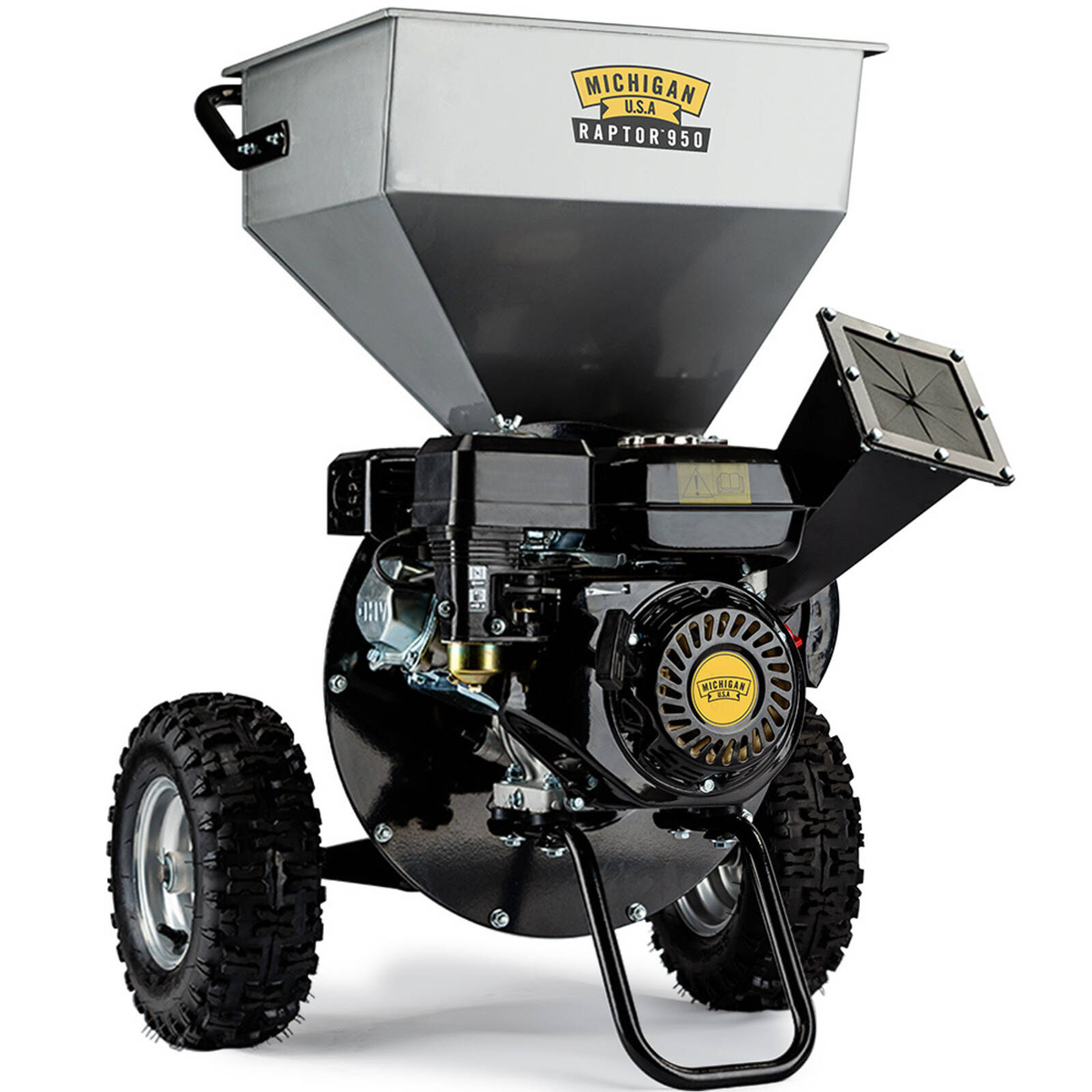 MICHIGAN 7HP 212cc Petrol Commercial Wood Chipper Shredder, Tree ...