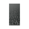Walpix 1775 x 875 x 2.0mm Perforated Aluminium Decorative Screen Folded Profile Splash - Charcoal