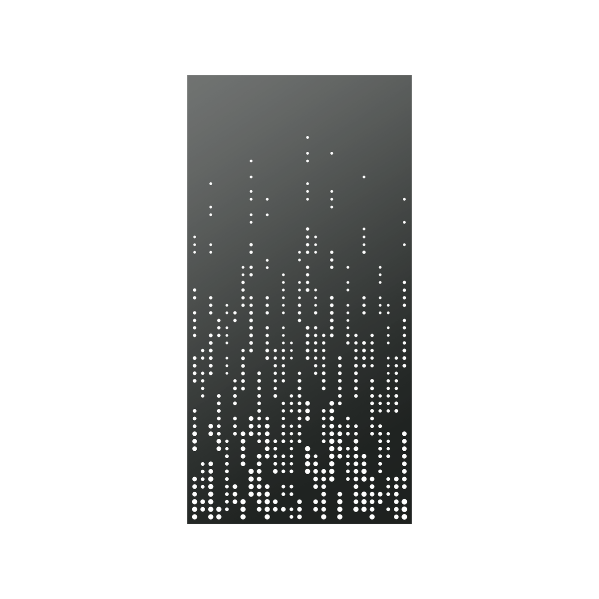 Walpix 1775 x 875 x 2.0mm Perforated Aluminium Decorative Screen Folded ...