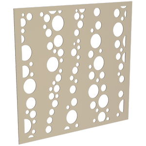 ProtectorAl 300-1200 x 300-1200mm Paperbark Bubbles Unframed Solid Aluminium Decorative Panel