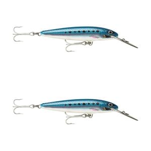 2x Rapala 14cm Countdown Magnum Sinking Trolling Fishing Lures - Blue Sardine
