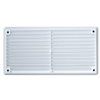 Haron 165 x 85mm White Plastic Wall And Eave Vent
