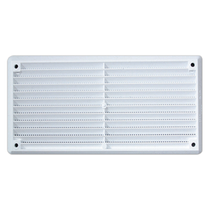 Haron 165 x 85mm White Plastic Wall And Eave Vent