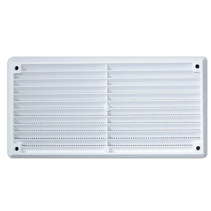 Haron 165 x 85mm White Plastic Wall And Eave Vent