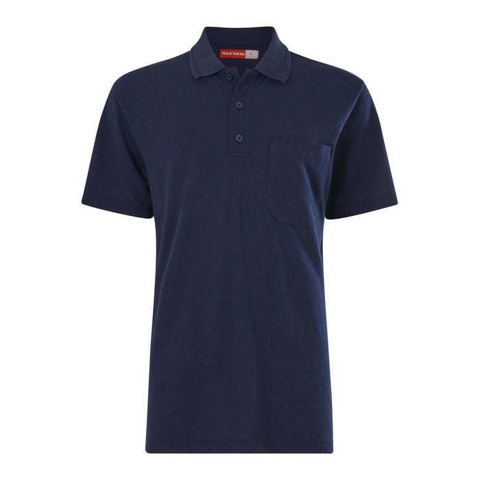 Hard Yakka Men's Navy Short Sleeve Polo - Size XL
