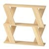 Levede Coffee Table with Magazine Rack in Oak Colour