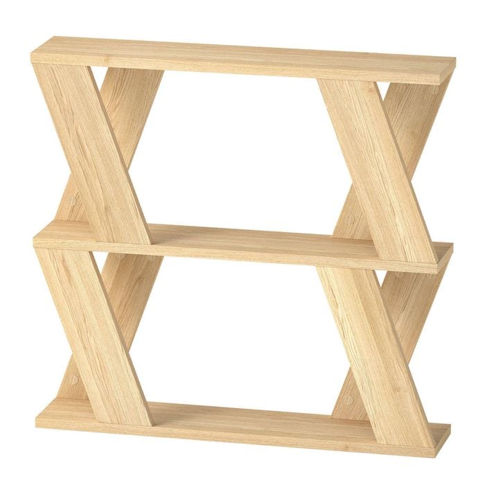 Levede Coffee Table with Magazine Rack in Oak Colour