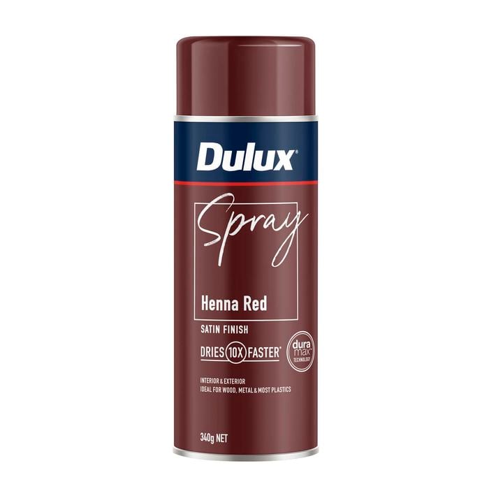 Dulux 340g Henna Red Satin Finish Spray Paint