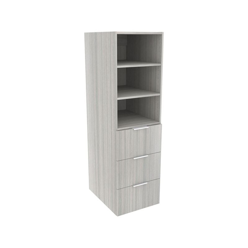Lugna 1536 x 450 x 580mm Mist 2 Adjustable Shelf 3 Drawer Storage Cabinet