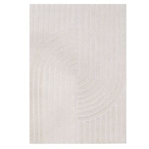 Contemporary Handwoven Wool Rug-Mavis 6363-Ivory-110x160cm