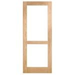 Corinthian Moda Clear Glass White Oak Internal Door AMODG8 - 620mm x 2040mm x 35mm