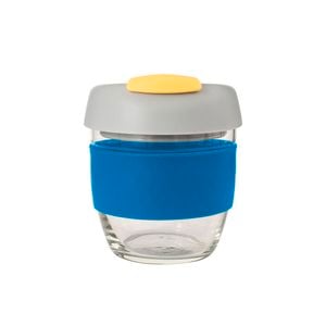 Avanti Go Cup Glass 236ml Blue/Grey/Yellow
